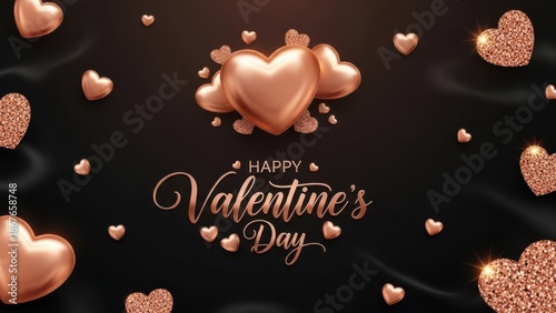 Celebrate valentine's day with elegant hearts