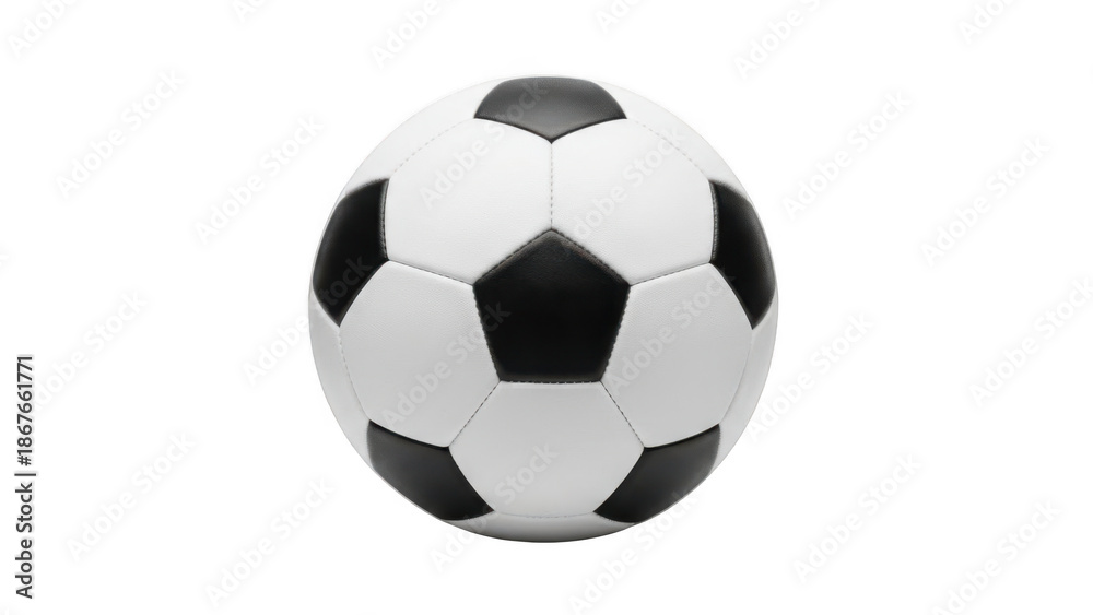 Naklejka premium Soccer ball isolated on transparent background