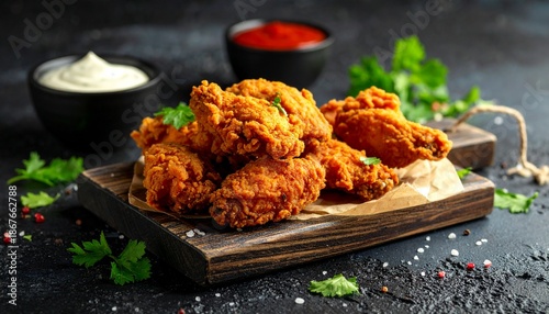 Frittierte Hähnchenflügel © Silvia Bogdanski