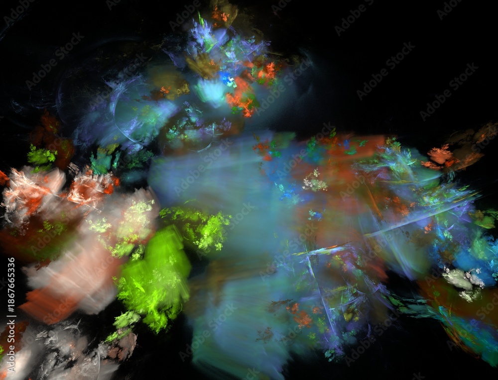 Naklejka premium Imaginatory fractal abstract background Image