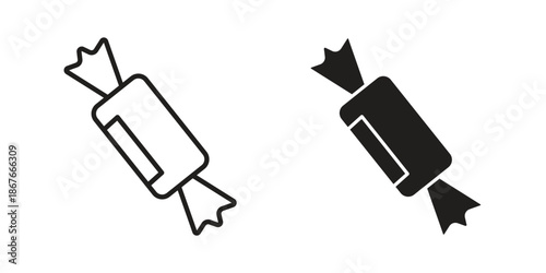 Candy-sweet icons for web and mobile UI design. Glyph vector with editable stroke