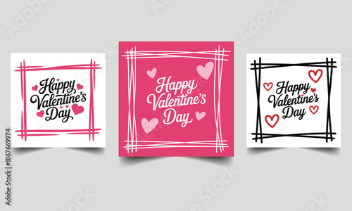 High quality vector file representation for digital design and graphic illustration needs. social media post design valentine