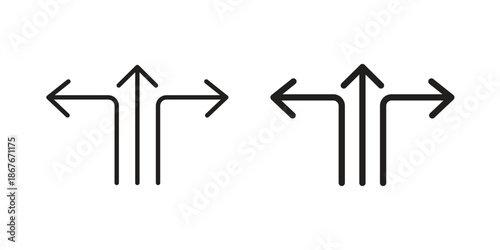 Flexibility icons for web and mobile UI design. Glyph vector with editable stroke