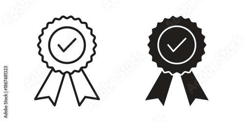 Warranty icons for web and mobile UI design. Glyph vector with editable stroke