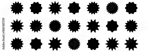 NEW Sticker Set Zigzag Discount Price Drop Special Price Campaign Fair Decoration Adornment Seal Stamp. Set of new arrival shop product tag icon. New labels or sale badges and banners vector sticker