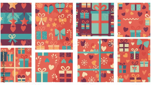 Christmas Wrapping Paper Patterns and Designs.