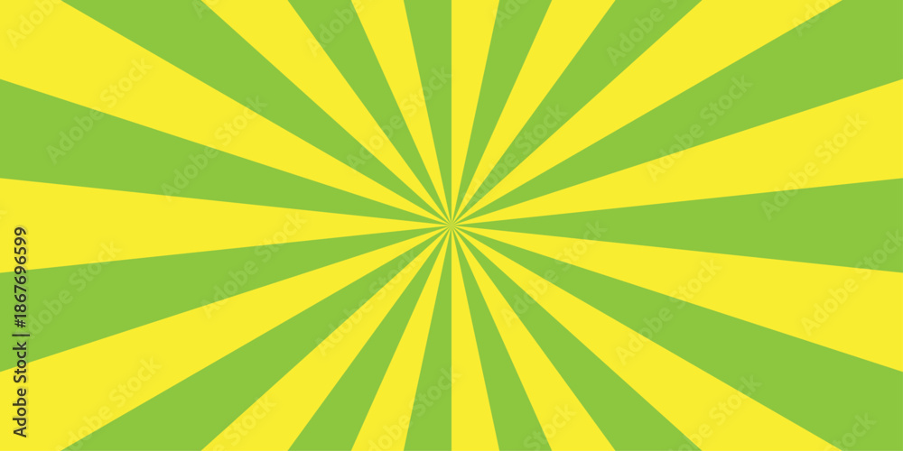 Obraz premium Vector starburst vintage rays background. Illustration radial sunrise or sunset light retro design. Vintage beam sunburst texture. Abstract summer sunny.