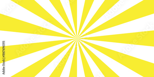 Vector starburst vintage rays background. Illustration radial sunrise or sunset light retro design. Vintage beam sunburst texture. Abstract summer sunny.