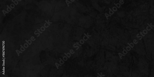 Abstract concrete black stone wall. Distressed Rough Black cracked wall slate texture wall grunge backdrop rough background. Black grunge abstract background. Dark black backdrop cement floor concrete