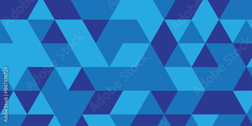 Triangle Vector Abstract Geometric Technology seamless pattern Background. triangular mosaic backdrop design. Triangle polygonal square abstract banner background.	