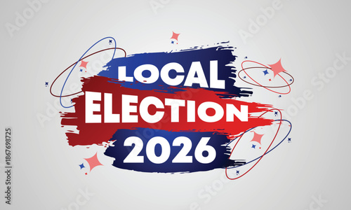 General Election 2026 Abstract Banner Design with Contemporary Style