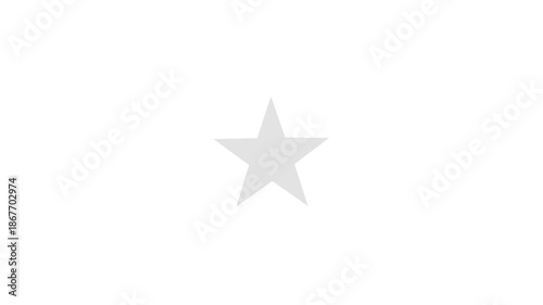 Twinkling star animation with simple blinking effect on white background, minimal loop motion for intro, overlay, presentation, and UI design.