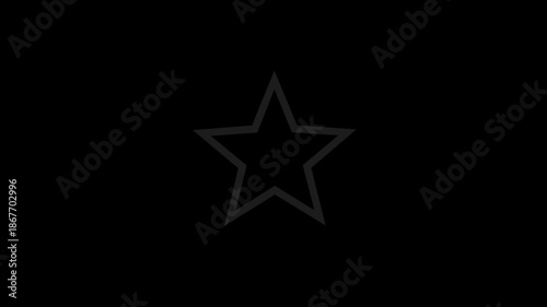 Twinkling star animation with simple blinking effect on black background, minimal loop motion for intro, overlay, presentation, and UI design.