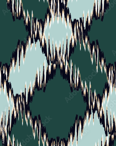 Colorful seamless chevron, modern geometric plaid pattern.