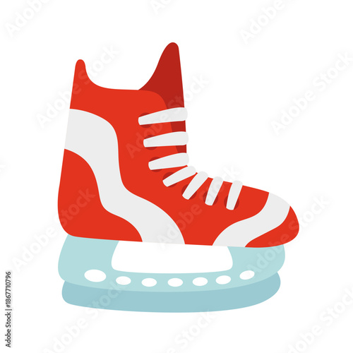ice skates vector flat illustration