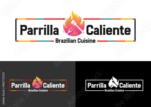 Parrilla Grill Logo – Vector Latin American Restaurant Emblem