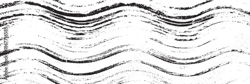 Vector brush stroke texture. Distressed uneven grunge background. Abstract vector illustration. Overlay over any design to create interesting effect and depth. Black isolated on white. EPS10