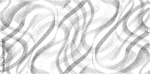 Monochrome texture composed of irregular graphic elements. Distressed uneven grunge background. Abstract vector illustration. Overlay for interesting effect and depth. Isolated on white background.