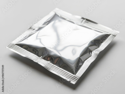 Single aluminum foil packet