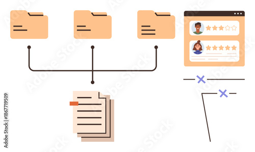 Data management, information organization, user experience, content structuring, digital workflows, user reviews. Files, folders and a connected document system. Data management and information