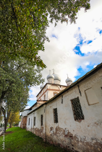 Fotografía Ancient Orthodox church in Veliky Novgorod, historic landmark of medieval Russia