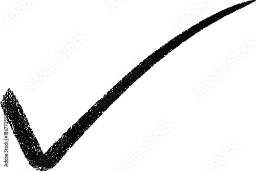 Hand drawn checkmark vector icon. marker check isolated check box checklist. Vector illustration. checkbox, checklist, tick and cross signs, drawn concept