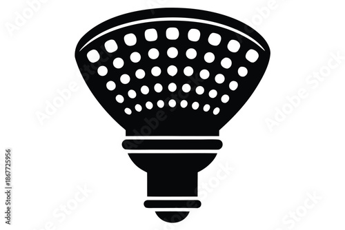 led light vector icon silhouette