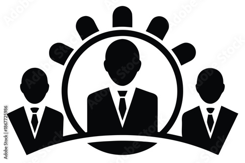 lead generation vector icon silhouette