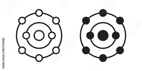 Antioxidant icons on white background. EPS 10. Editable linear style stroke. Vector icon