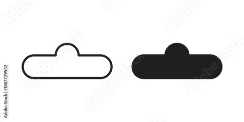 Euro hook icons on white background. EPS 10. Editable linear style stroke. Vector icon