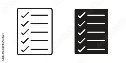 Guidelines icons on white background. EPS 10. Editable linear style stroke. Vector icon