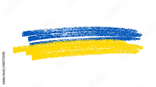 Ukrainian national flag in grunge style