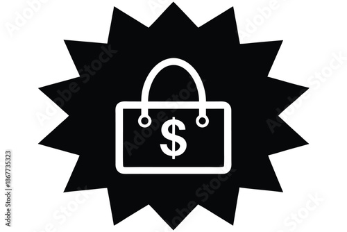 cashback offer vector icon silhouette