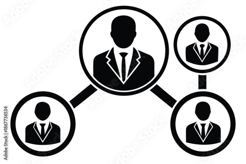 affiliate marketing vector icon silhouette