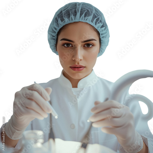 Dentist Performing Dental Procedure in Clinic With Focus on Patient Care