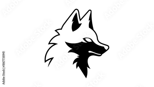 Vector illustration of wolf head 