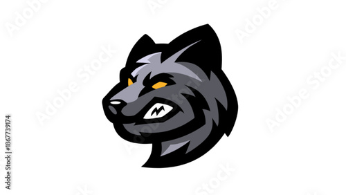 Vector illustration of wolf head