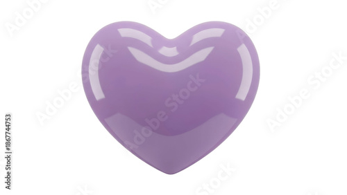 Wallpaper Mural Shiny Lilac Heart on a Transparent PNG Image Torontodigital.ca