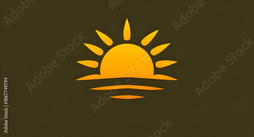 sun, abstract, icon, symbol, sunshine, solar, light, energy, heat, warm, bright, glow, rays, beam, circle, minimal, simple, flat, modern, design, graphic, illustration, vector, logo, emblem, sign, dec