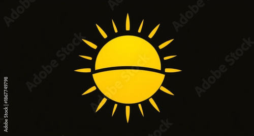sun, abstract, icon, symbol, sunshine, solar, light, energy, heat, warm, bright, glow, rays, beam, circle, minimal, simple, flat, modern, design, graphic, illustration, vector, logo, emblem, sign, dec