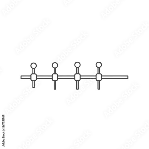 Minimalist Metal Hook Rack for Organized Storage and Wall Decoration