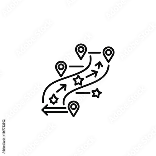 Pathway Navigation with Destination Markers for Travel Planning and Direction