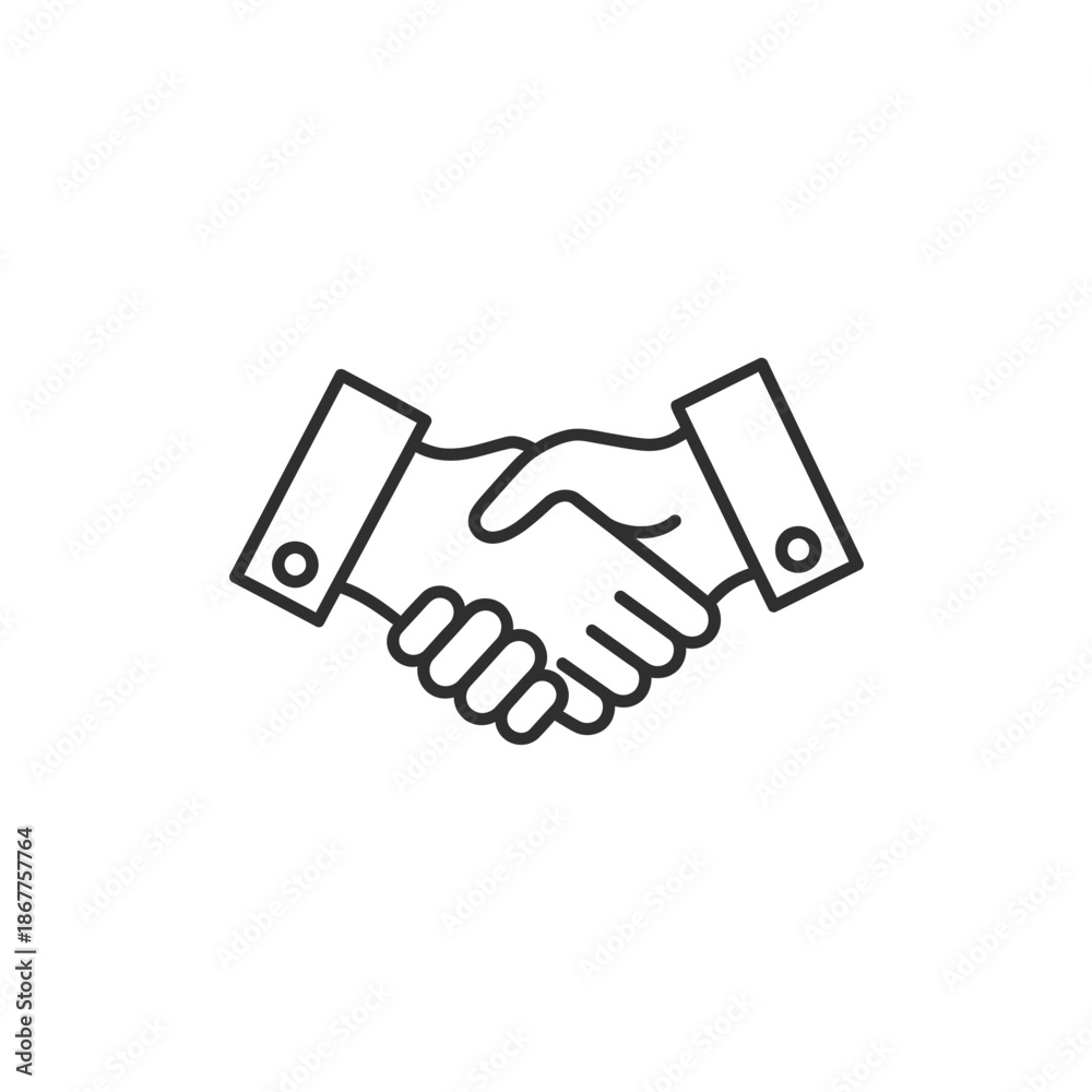 Obraz premium Close-Up of Handshake Between Business Professionals Symbolizing Partnership and Agreement