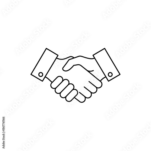 Professional Handshake Between Business Partners for Collaboration and Agreement