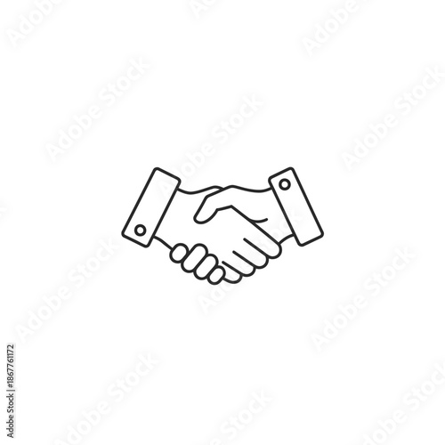Professional Handshake Between Business People for Collaboration and Agreement