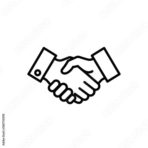 Professional Handshake Illustration for Business and Partnership Collaboration