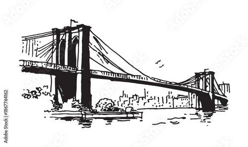 Brooklyn Bridge in New York	
