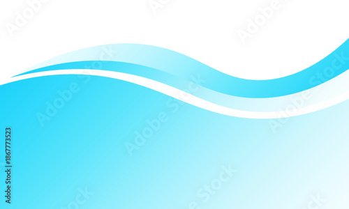 Blue and white business wave banner background. vector eps 10