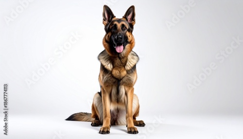 Perro ovejero alemán 7, manto negro