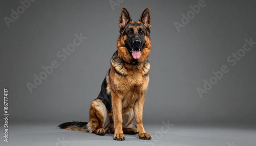 Perro ovejero alemán 6, manto negro